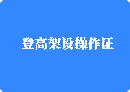 嗯嗯操骚逼视频登高架设操作证